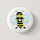 Bee Positive Small Button