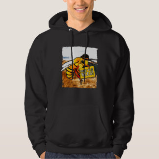 Bee Prin Save The Bees  Environmentalis Hoodie