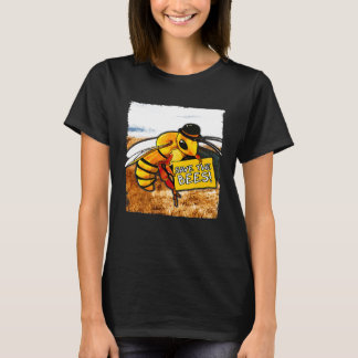 Bee Prin Save The Bees  Environmentalis T-Shirt