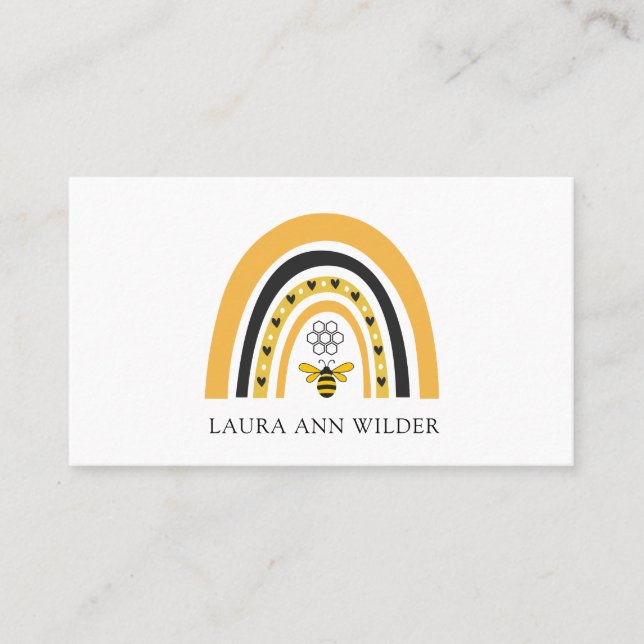Bee Rainbow Business Card (Front)
