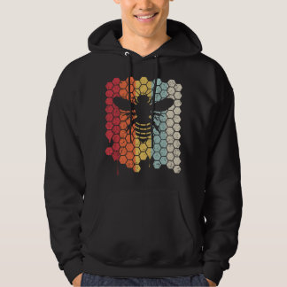 Bee . Retro Style Beekeeper Hoodie