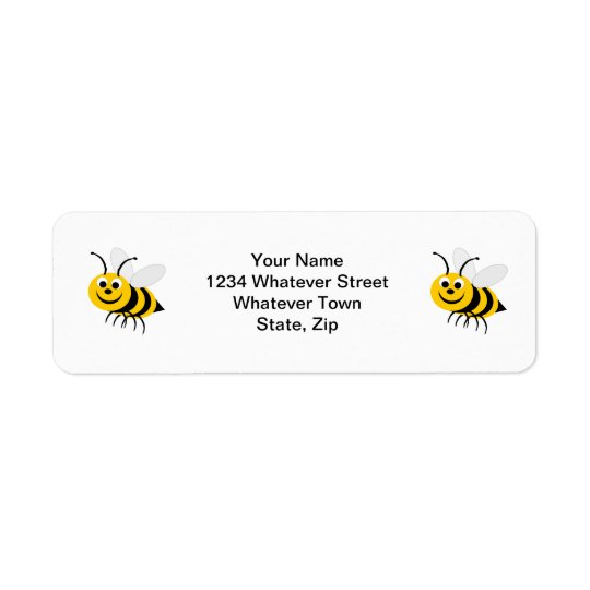 Bee Return Address Label