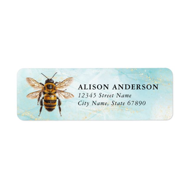 Bee Return Address Labels (Front)