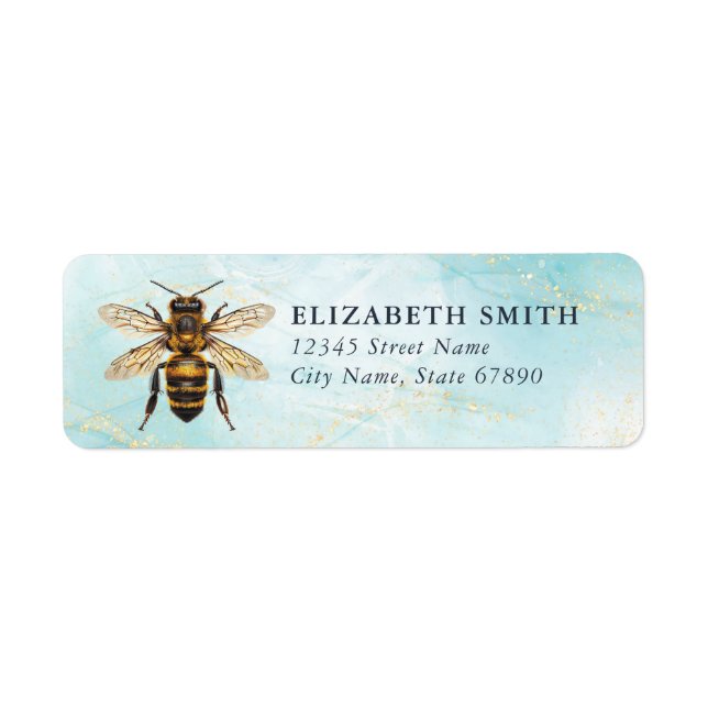 Bee Return Address Labels (Front)