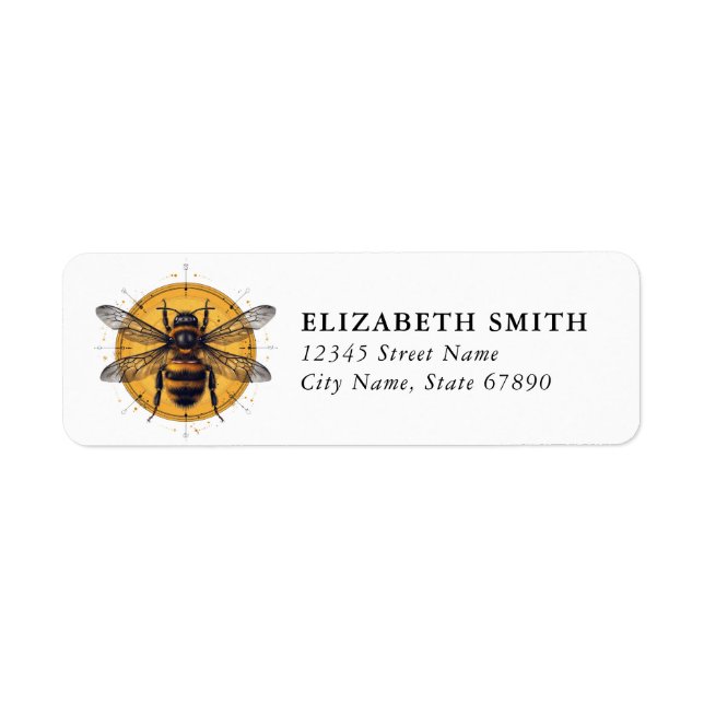 Bee Return Address Labels (Front)