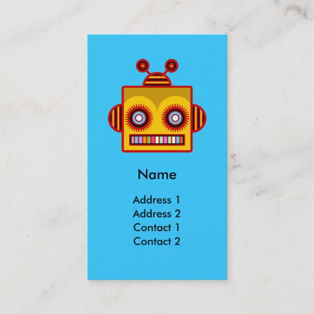 Bee Robot Fun Profile Card (Front)