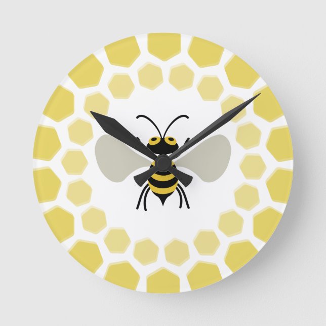 Bee Round Clock (Front)