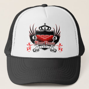 bee rpong champion royal crest trucker hat