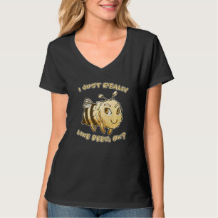 Bee Saying Honey Bee Honeycomb Bee Beekeeping Bees T-Shirt