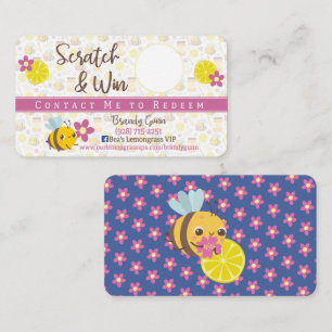 Bee Scratch & Win Business Card