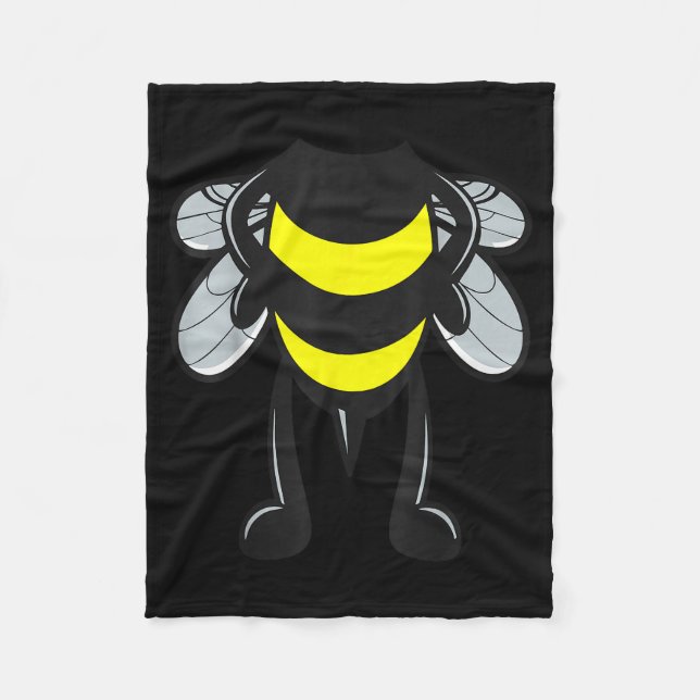 Bee Shirt Adult Men Women Kids Bumblebee Costume  Fleece Blanket (Front)