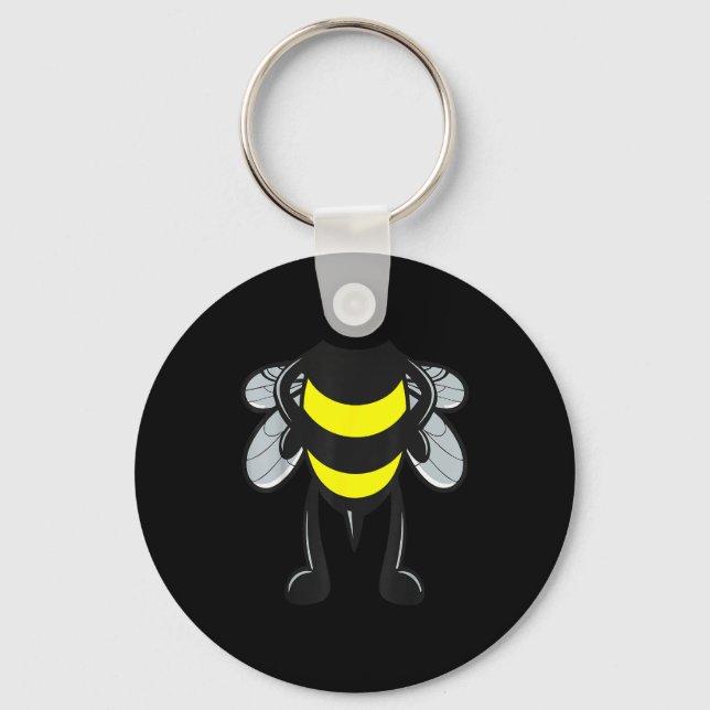 Bee Shirt Adult Men Women Kids Bumblebee Costume  Key Ring (Front)