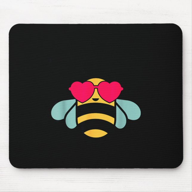 Bee-shirt Girls Bumble Bee Kind Toddler Kids Cute  Mouse Mat (Front)