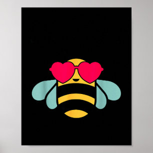 Bee-shirt Girls Bumble Bee Kind Toddler Kids Cute  Poster