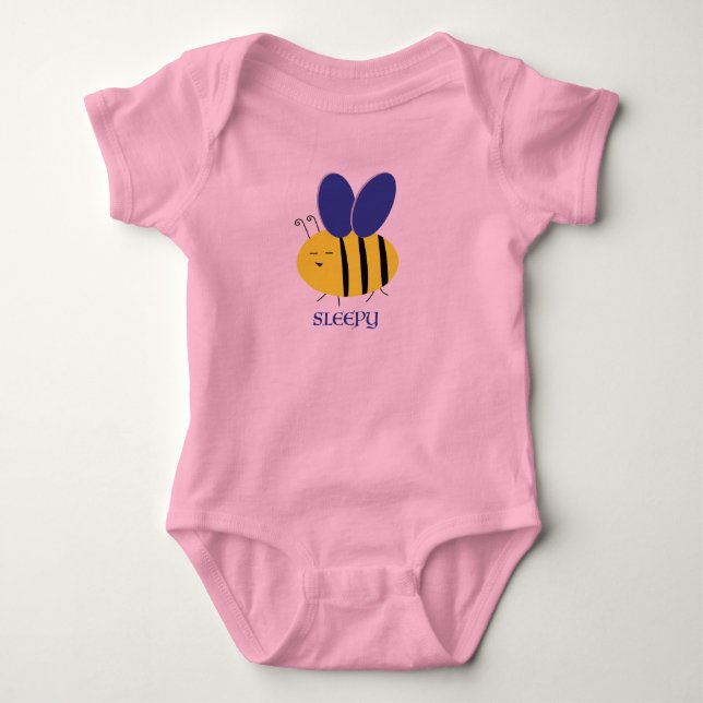 Bee Sleepy Baby Bodysuit (Front)