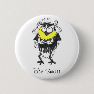 Bee Smart button badge