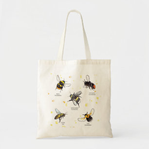 Bee species tote bag