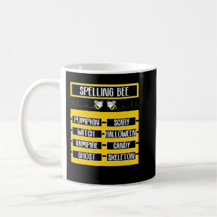 Bee Spelling Bee Pun Halloween Costume for Teacher Coffee Mug