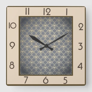 Bee  square wall clock