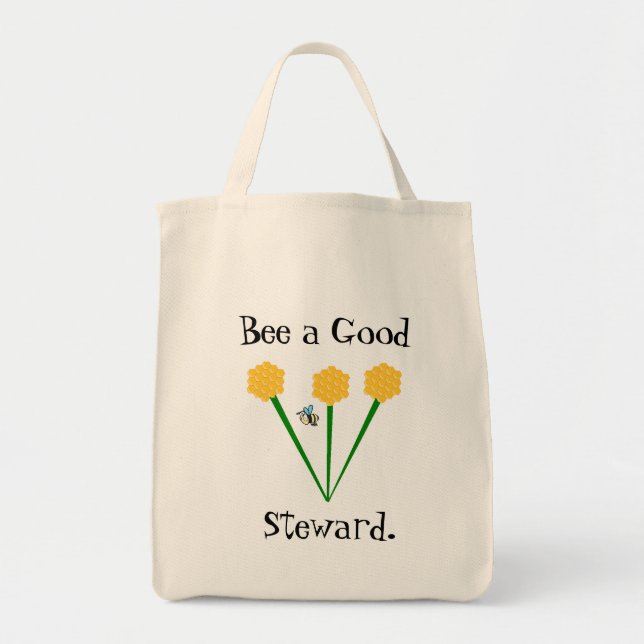 Bee Stewardship Farmer's Market Bag (Front)