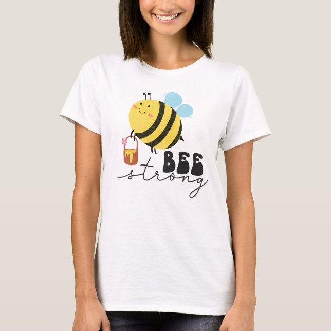 Bee Strong Women’s Basic T-Shirt (Front)