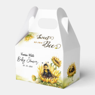 Bee Sunflower Nursery Baby Shower Favour Box