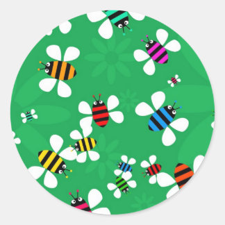 Bee Swarm Classic Round Sticker
