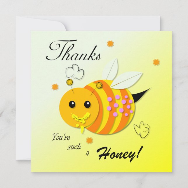 Bee Thank You Card (Front)
