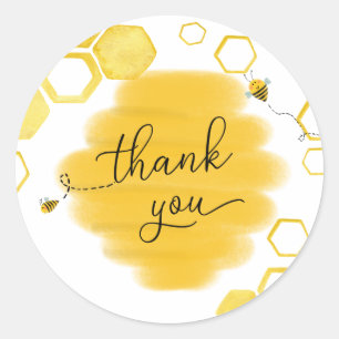 Bee Thank You Favour Sticker