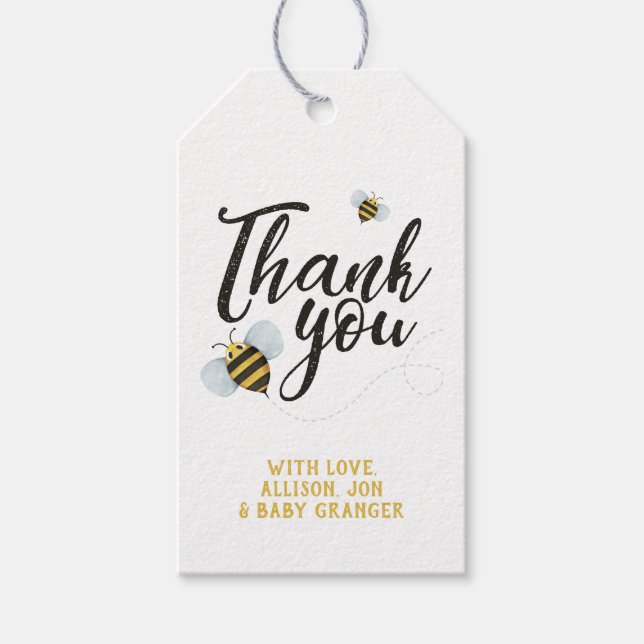 Bee Thank You Favour Tag (Front)