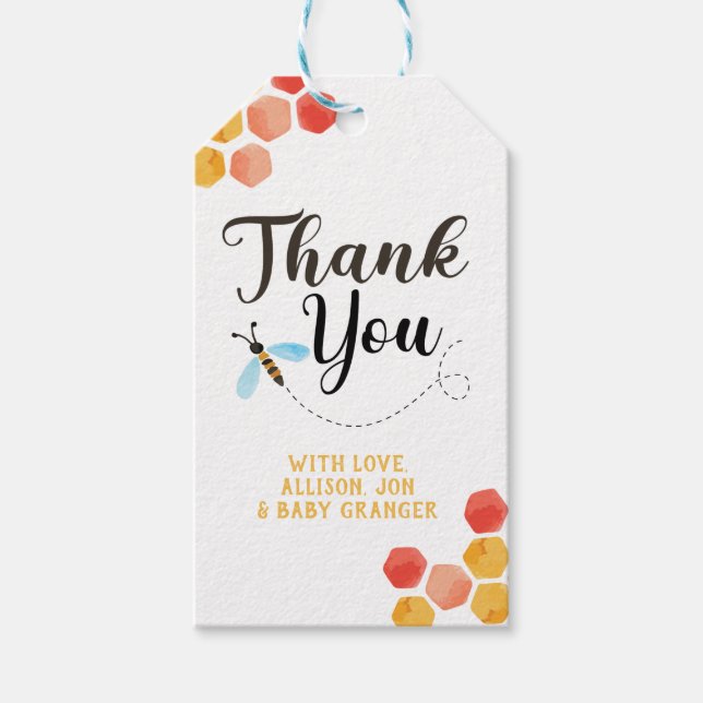 Bee Thank You Favour Tag (Front)
