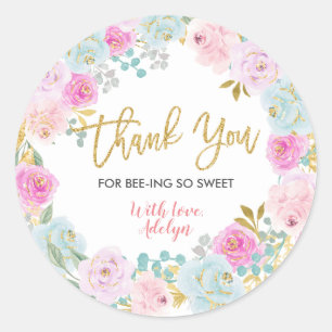 Bee Thank You for bee-ing here Stickers