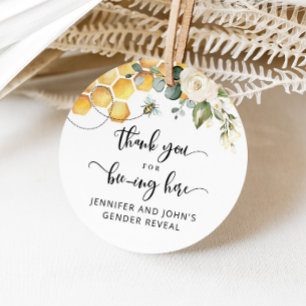 Bee thank you for beeing here favour tags