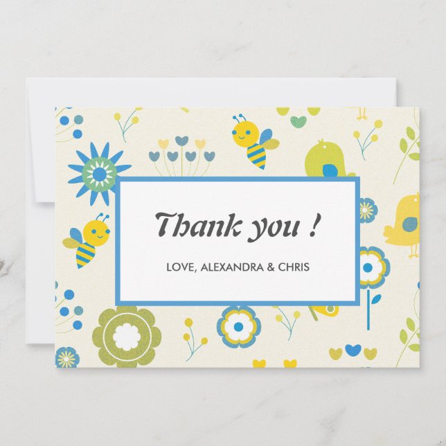 Bee thank you Mummy to bee Baby shower (Front)