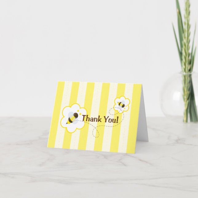 Bee Thankful Note card (Front)