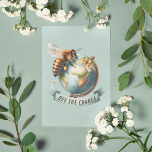 Bee the Change - Nature Inspired  Postcard