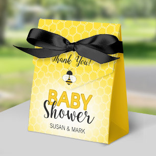 Bee theme Baby Shower Favor Box.  Favour Box