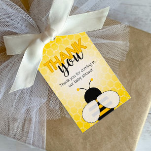Bee theme Baby Shower Gift Tag