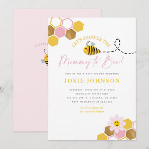 Bee Themed Baby Shower Invitation