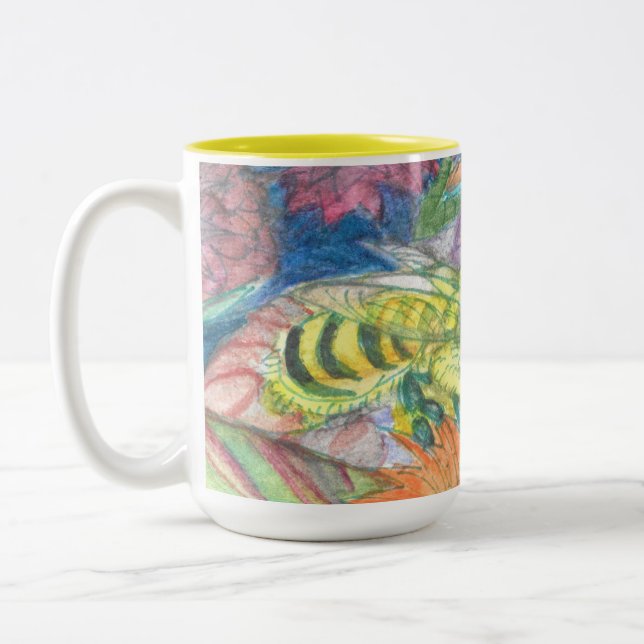 Bee There Two-Tone Coffee Mug (Left)