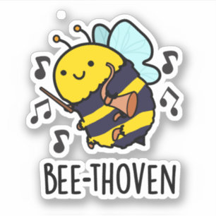 Bee-thoven Funny Music Bee Pun 