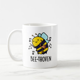 Bee-thoven Funny Music Bee Pun  Coffee Mug
