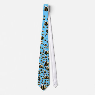 Bee Tie in Blue