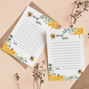 Bee Time Capsule Note Message Card