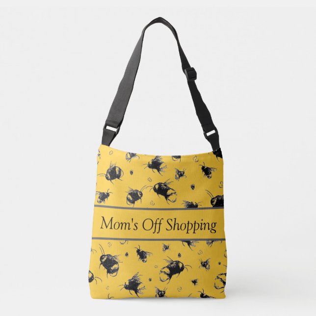 Bee Tote Bag | Cross Body Gift for Her (Front)
