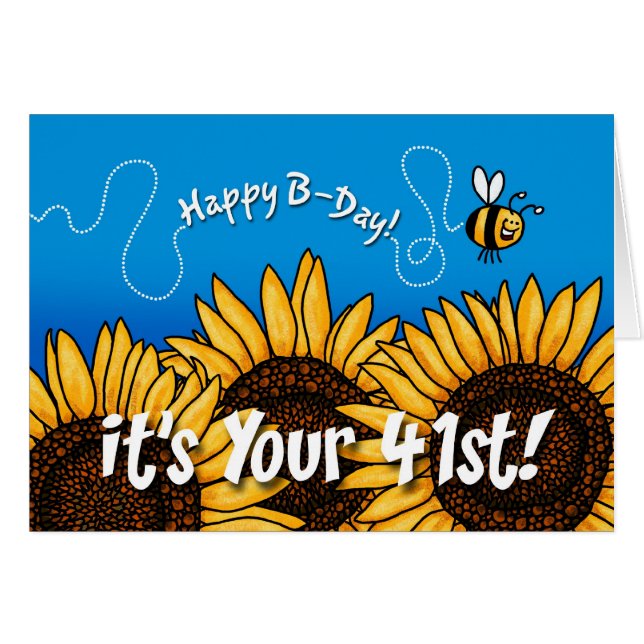 bee trail sunflower - 41 years old (Front Horizontal)