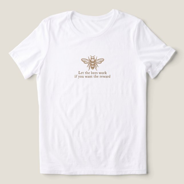 Bee Tri-Blend Shirt (Design Front)
