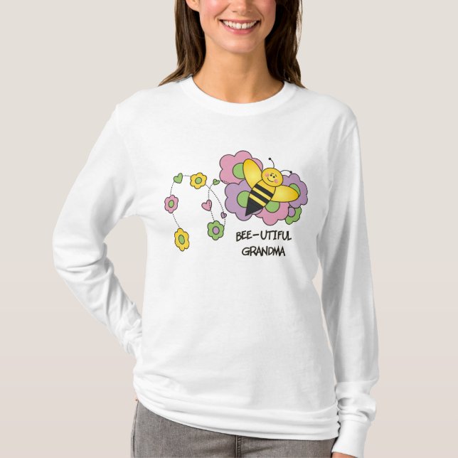 Bee-utiful Grandma T-Shirt (Front)
