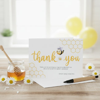 Bee-utiful Moments Baby Bee Thank You Card