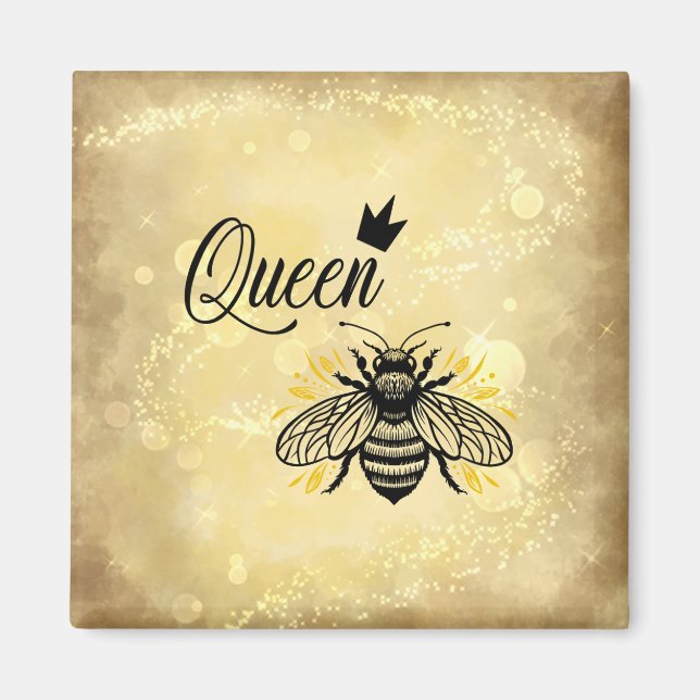 Bee-utify Your Celebration; Queen Bee Magnet (Front)
